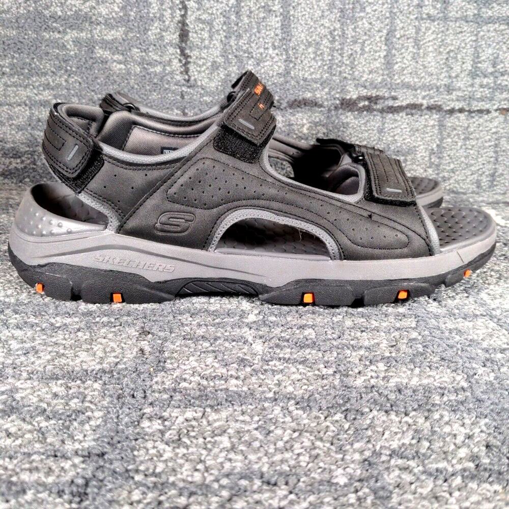 Skechers‎ Tresmen Garo Outdoor Trail Hiking Sandals Shoes Comfort Gray Men Sz 13